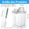 Aartsye Airtight Dispenser for Laundry Detergent 1800 ml, Multifunctional Washing Powder Box view 2