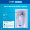 24 Electric Toothbrush Replacement Heads Compatible with Oral B Regular Bristles for Flawless Cleaning CliniCaps CoreClean Double Protection Aseptic Pouch and Protective Cap view 2