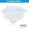 Cionyce Cone Coffee Filters Size 02, 100Pcs 2-4 Cups Disposable White Coffee Filter Paper, Compatible with V60 and Conical Shaped Pour Over Coffee Dripper view 2