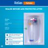 4 Electric Toothbrush Replacement Heads Compatible with Oral B Precise Bristles for Cleaning in Detail CliniCaps Pinpoint Double Protection Aseptic Pouch and Protective Cap view 2