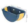 Hanging Folding Mini Trash Can, 8L Small Collapsible Garbage Bin, Wall Mounted Waste Bin for Kitchen Cabinet Bedroom Bathroom Door (Dark Blue) view 2