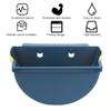 Hanging Folding Mini Trash Can, 8L Small Collapsible Garbage Bin, Wall Mounted Waste Bin for Kitchen Cabinet Bedroom Bathroom Door (Dark Blue) view 4