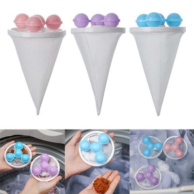 Reusable Washing Machine Lint Filter Hair Catcher, Self-Cleaning Laundry Hair Remover for Pet Hair, Lint, and Debris, Non-Toxic PP & Polyester Mesh, 9.217.5cm,Ideal for Pet Owners (3COLOR)