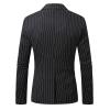 Mymyguoe Sporty Costume Jacket Men's Checked Jacket Slim Fit Suit Jackets One Button Party Suit Coat Vintage Spring Autumn Blazer Regular Fit Sweat Jacket Suit Jacket Sports Coat, 01 black, XL view 4