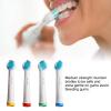 4pcs Electric Toothbrush Replacement Heads, Plaque Removal, Rounded Bristles for Teeth, with More Efficient view 3