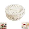 2025New Drainer Basket with Lid, 2-in-1 Multi-function Drainer Basket, Fruit and Vegetable Washing Bowl with Strainer, Berry Storage Container (1pcs White) view 1