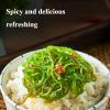Instant wakame silk,vegetables, Japanese side dishes,pickles,vegan,Wakame with spicy pickled pepper,kimchi,Sea cabbage,delicious Chinese snack gifts (Spicy wakame silk,1bag) view 2