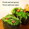 Instant wakame silk,vegetables, Japanese side dishes,pickles,vegan,Wakame with spicy pickled pepper,kimchi,Sea cabbage,delicious Chinese snack gifts (Spicy wakame silk,1bag) view 4