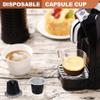 Agmoctz 50Sets Refillable Coffee Capsules Cup Disposable Coffee Capsules Packaging Cafe Supplies for Black view 3