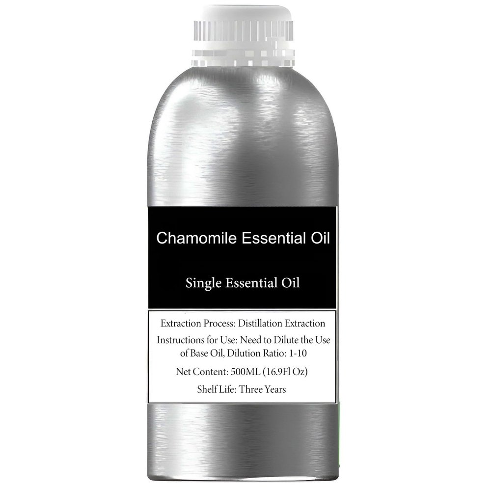 100% Pure Organic Blue German Chamomile Essential Oil Therapeutic & Food Grade for Aromatherapy, Diffuser, Hair, Skin, Body Scalp Massage, DIY, Undiluted Natural Oils for Mood, Sleep, Relax(100ml)