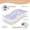Sailboat Island Cartoon Baby Bed Pad Water Resistant Potty Training Cover Portable Pad Liner for Baby Boys Girls, 52" L x 34" B view 3
