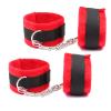 Adjustable Red Soft Fluffy Wrist Cuffs Ankle Cuffs Fitness Strength Training - Hand and Ankle Straps for Enhanced Performance and Comfort view 1