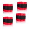 Adjustable Red Soft Fluffy Wrist Cuffs Ankle Cuffs Fitness Strength Training - Hand and Ankle Straps for Enhanced Performance and Comfort view 3