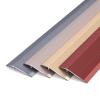 10 cm Width Threshold Reducer Strip, Anti-Trip Flooring Transition Strips, Wheelchair Accessible Edge Ramp, Wood to Carpet Metal Edge Protector (Color : Purple gold) view 3
