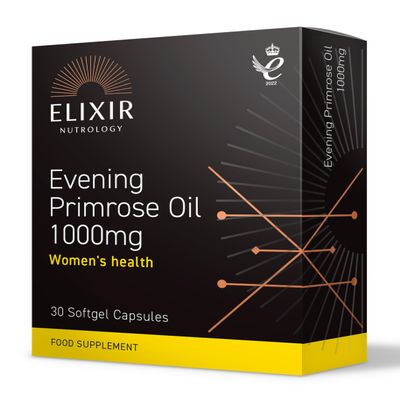 Evening Primrose Oil 1000mg Capsules | Supports Womens Health & Wellbeing | Rich Source of GLA with Added Vitamin E | Supports Skin Health & Antioxidant Protection | 30 Capsules | UK Made