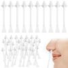 100 Pcs Nose Waxing Sticks Plastic Nasal Cleaning Applicators For Painless Nostril Ear And Eyebrow Hair Removal Nose Hair Wax Sticks Nose Wax Applicator Sticks For Nostrils Ears Face Cleaning view 1