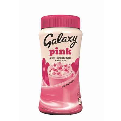 Galaxy Pink Hot Chocolate 300g (Pack of 6) 72 Servings | Just Add Water or Milk | Galaxy Pink Chocolate Powder | Delicious Pink Drinking Chocolate | Made with White Chocolate