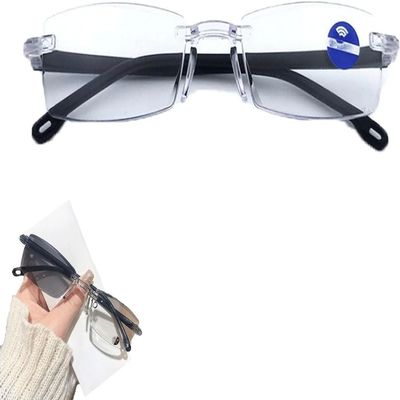 Aicoyiu Gatteeey Intelligent Zoom Anti Blue Light Presbyopia Glasses, Color-Changing Anti-Blue Light Presbyopia Glasses (1pcs)