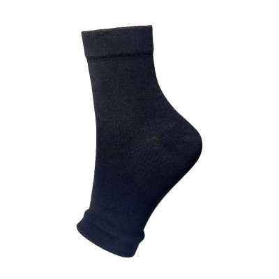 Compression Socks Men Nylon Compression Sock Open Toe Protective Socks Elastic Bandage Sleeve Foot Sleeves Tight Casual Socks compression socks for nurses(S-M-Black)