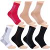 Compression Socks Men Nylon Compression Sock Open Toe Protective Socks Elastic Bandage Sleeve Foot Sleeves Tight Casual Socks compression socks for nurses(S-M-Black) view 3