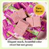 4 Taste Mung bean cake,Matcha coconut taro flavor,healthy nutritious breakfast cake,sweet cookies,snack food,dessert,dim sum,vegan,delicious Chinese snack gift (Taro flavor,112pcs) view 3