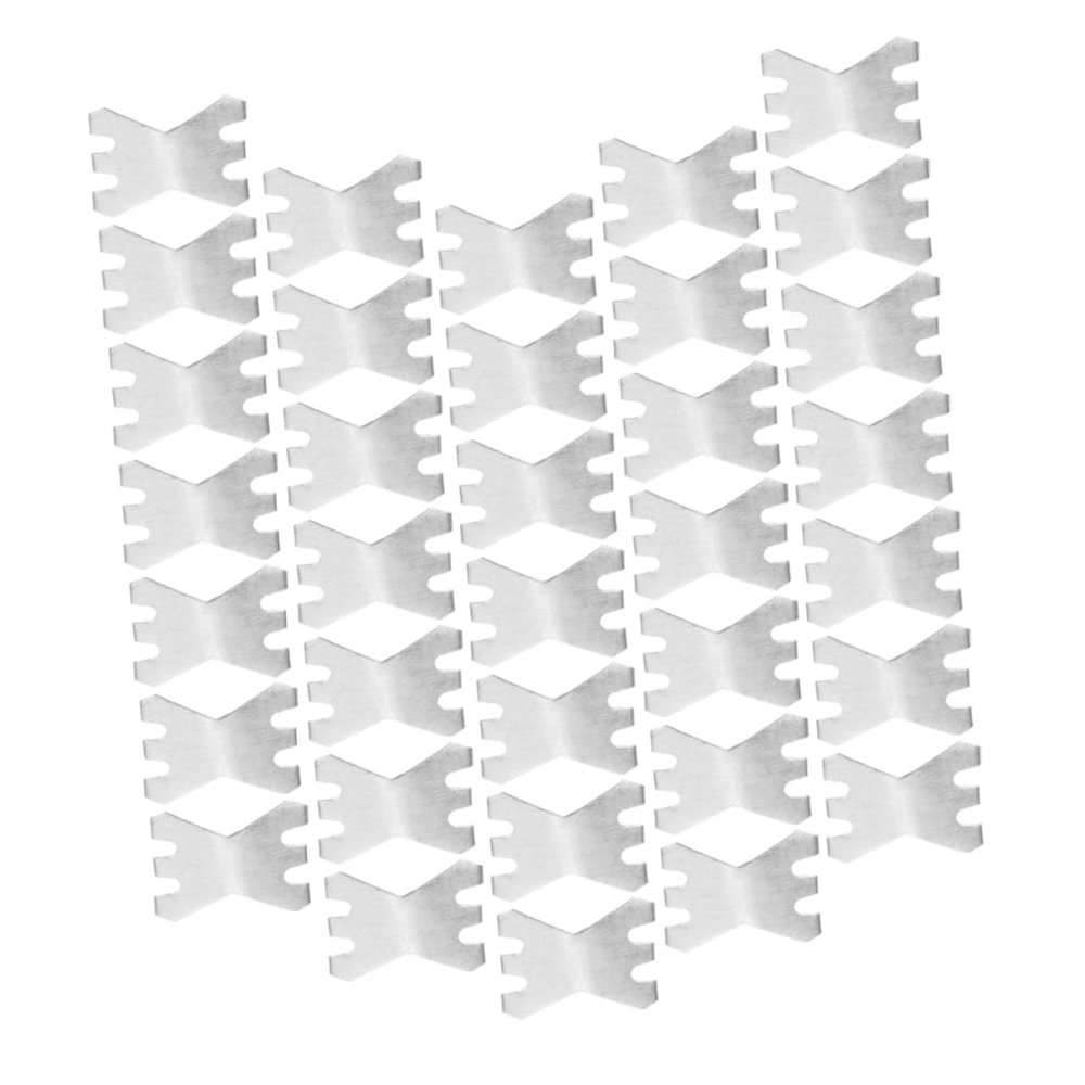 GOOHOCHY 100pcs Aluminum Reusable Bandage Fasteners Metal Buckle Accessories for Moleskin Feet Compact Fixators for Daily Use Outdoor Bandage Clips