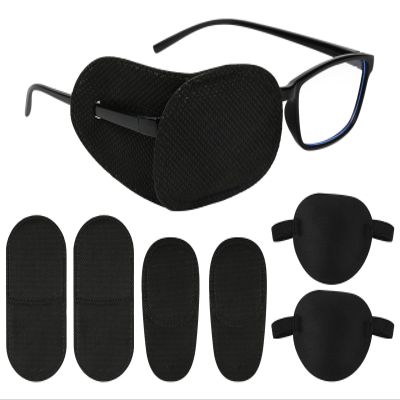 ds. distinctive style Set of 6 Pieces 2 Types of Medical Eye Patch for Glasses, Adjustable Eye Patch for Lazy Eye, Amblyopia, Strabismus