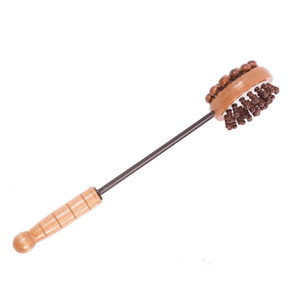 GIJMZY Back Scratcher Back Knock Massage Hammer Stress Fatigue Relief Handle Wood Scratcher Relaxing Massager Stick
