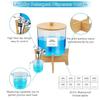 7L Laundry Detergent Storage Set, 10PCS Washing Pods Storage Container Fabric Softener Dispenser with Labels and Bamboo Lids&measuring Cup, Large Capacity Laundry Pods Storage Container with Stand view 4