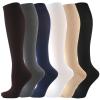 Compression Socks Men 2 pairs Varicose Veins Compression Socks Fit For Golf Rugby Running Hiking Sports For Anti Fatigue Driving Travel Flight Women Men Socks compression socks for nurses(White,L-XL) view 4