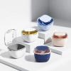 DIDATOOL Denture Case Transparent Design Denture Cup with Removable Rinse Basket, Denture Case for Cleaning, Soaking, and Storing Dentures, Mouthguards and Orthodontic Retainers (White) view 4