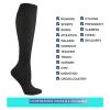 Compression Socks Men 2 pairs Varicose Veins Compression Socks Fit For Golf Rugby Running Hiking Sports For Anti Fatigue Driving Travel Flight Women Men Socks compression socks for nurses(Grey,S-M) view 4