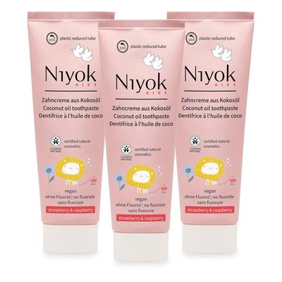 Niyok Toothpaste Ice Mint 5 x 75 ml with Organic Coconut Oil