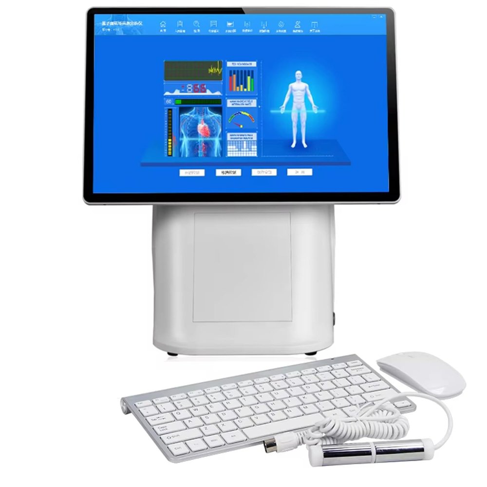 twostronking Quantum Magnetic Resonance Analyzer, Health Detector, With 15.6-Inch Lcd Display and Detection Handle, 51 Detection Functions, Suitable for Home, Gym, Etc.