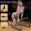 BAISUOSI Sex Chair for Couples & Women - Multifunctional Sex Stool with Bounce Technology, Weightless Position Enhancer, Ergonomic Sex Seat & Bedroom Furniture, Easy Assembly (Black) view 2