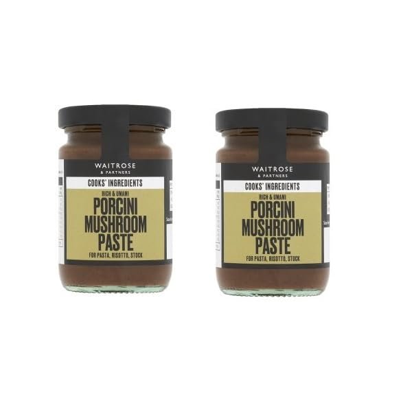 Waitrose Cooks' Ingredients Porcini Mushroom Paste Jar 90g (Pack of 2)