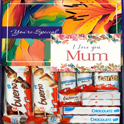 Benerry Chocolate Gift Box Hamper - 12 Treats for Mum - Thoughtful Creamy Wafer Sweet Box of Chocolates