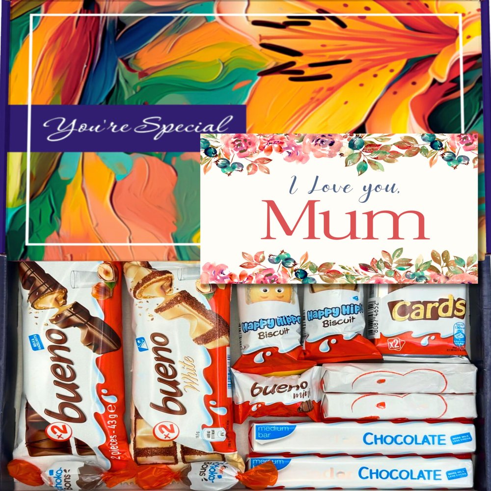 Benerry Chocolate Gift Box Hamper - 12 Treats for Mum - Thoughtful Creamy Wafer Sweet Box of Chocolates