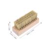 Vaguelly Wooden Shoe Brush for Cleaning Shoes Multi-function Scrubbing Brush Solid Wood Handle for Care Random Color view 2