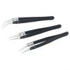 3pcs Ceramic Non Conductive Tweezers Set for Precision Work, Anti Static and Heat Resistant Tools view 2