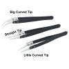 3pcs Ceramic Non Conductive Tweezers Set for Precision Work, Anti Static and Heat Resistant Tools view 4