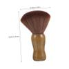ELAYARD Portable Shaving Brush Wooden Handle Bristles Men Beard Goatee Grooming Tool Keep Hands Clean Travel Personal Care Accessory Random Color view 2