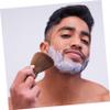 ERINGOGO Male Beard Brush Wooden Handle Bristles Handy Grip Facial Cleansing Personal Care Accessory for Men Travel and Business Trips Suitable Gift for Father's Day and Valentine's Day Random Color view 3