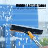 2 in 1 Cleaning Brush with Bristles - Floor Brush | 120 Degree Rotating Bathroom Kitchen Cleaning Brush, Brush Head with Squeegee view 3