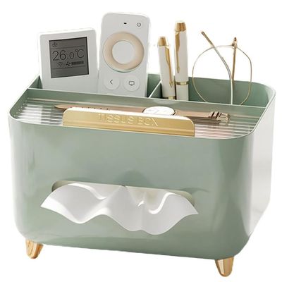 Agmoctz Multifunctional Tissue Box Holder, Modern Tissue Dispenser, Tissue Cover Nightstand Organizer, A