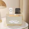 Agmoctz Multifunctional Tissue Box Holder, Modern Tissue Dispenser, Tissue Cover Nightstand Organizer, A view 3