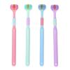 4 PCS 3 Sided Toothbrush for Kids & Adults, Autism Toothbrush, 360 Deep Clean, Soft Bristles, Ergonomic Handle, Efficient Oral Care for All Ages, Travel-Friendly Design view 1