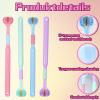 4 PCS 3 Sided Toothbrush for Kids & Adults, Autism Toothbrush, 360 Deep Clean, Soft Bristles, Ergonomic Handle, Efficient Oral Care for All Ages, Travel-Friendly Design view 3