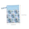 HOUDERCO Waterproof Sanitary Napkin Storage Pouch, Polyester Portable Menstrual Pad Bag, Travel Diaper Holder for Nursing Pads and Sanitary Towels view 2