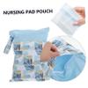 HOUDERCO Waterproof Sanitary Napkin Storage Pouch, Polyester Portable Menstrual Pad Bag, Travel Diaper Holder for Nursing Pads and Sanitary Towels view 3